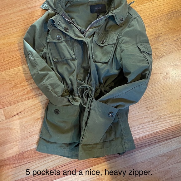 J. Crew Jackets & Coats J Crew Military Jacket With Hood Poshmark
